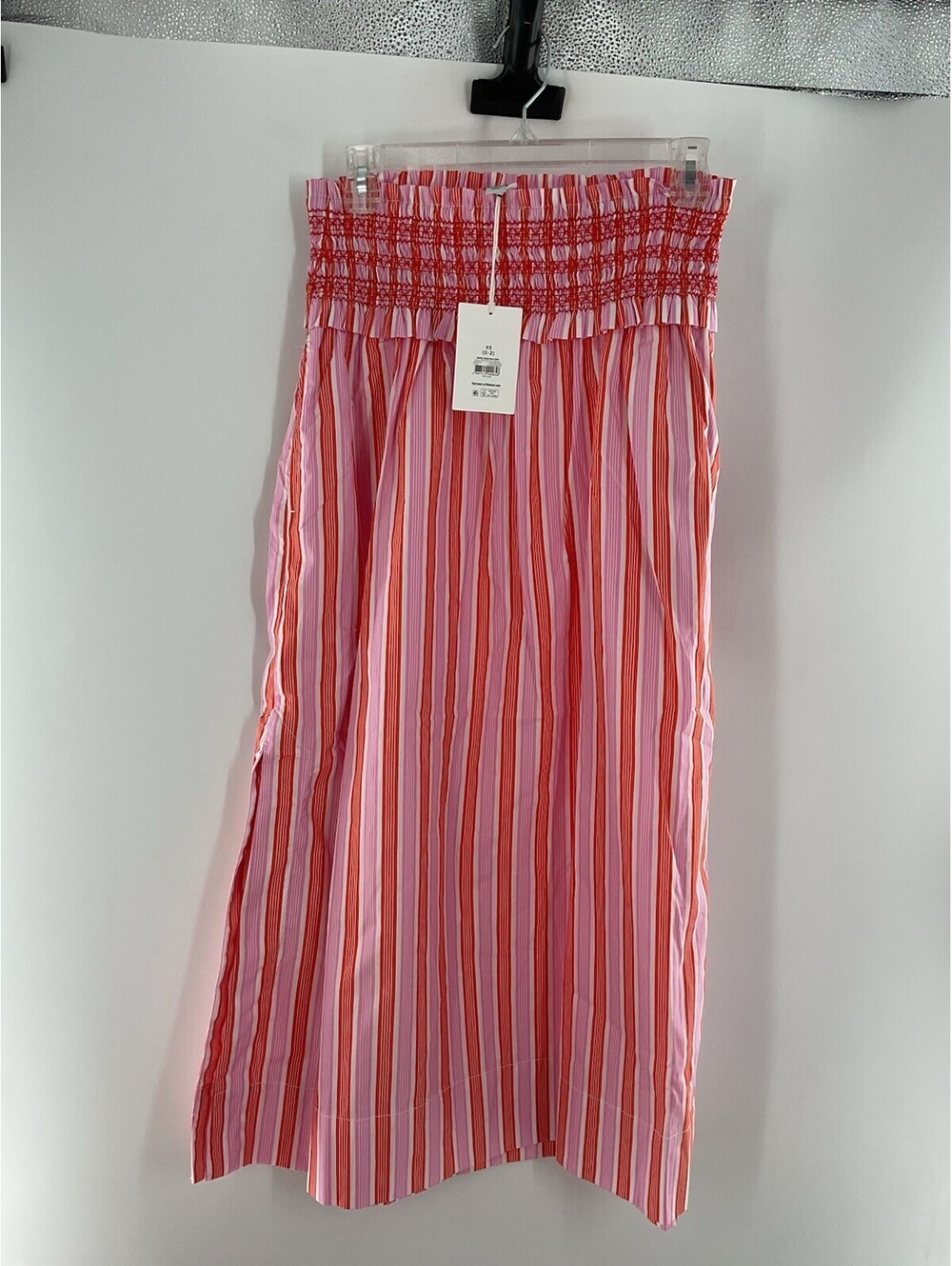 Free Assembly Women’s XS Smocked Striped Skirt Maxi 017